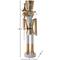 58" Gold & Silver Standing Nutcracker Sculpture